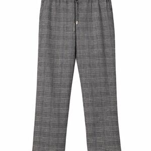 Time and Tru Black & White Plaid Pull-On Pants Size M